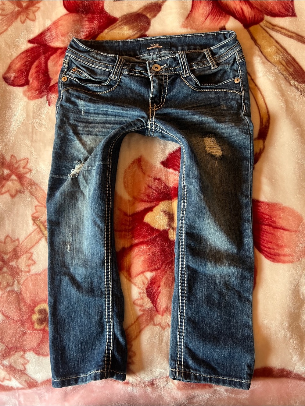Vintage denim capri jeans